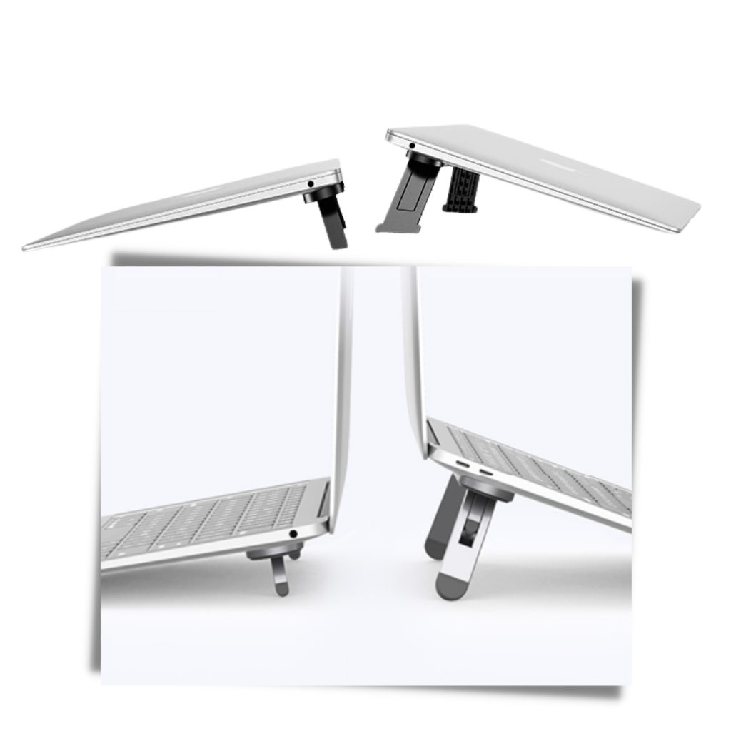 Soporte ligero e invisible de aluminio para el portátil - Ozerty