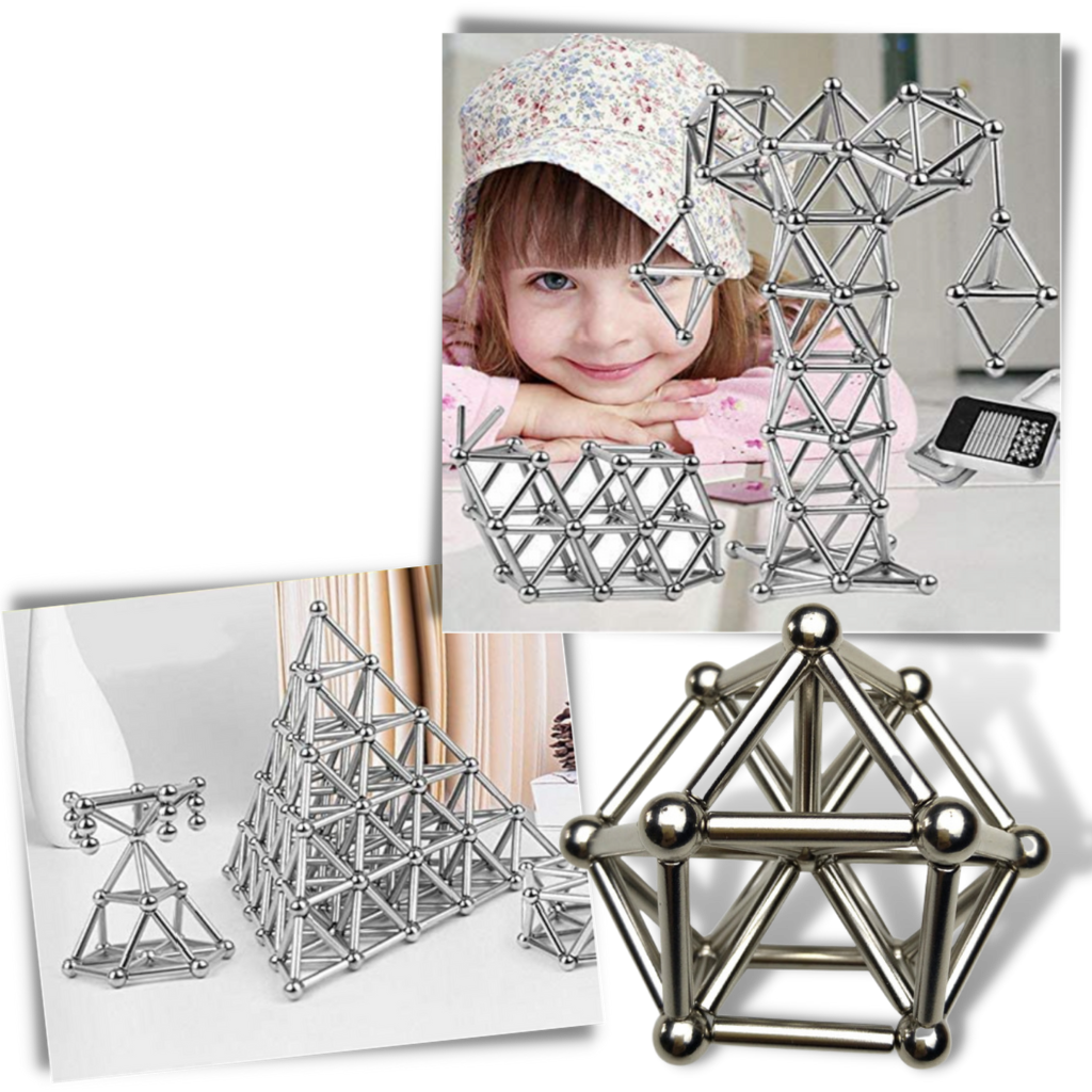 Construcción magnética varillas y bolitas - Ozerty