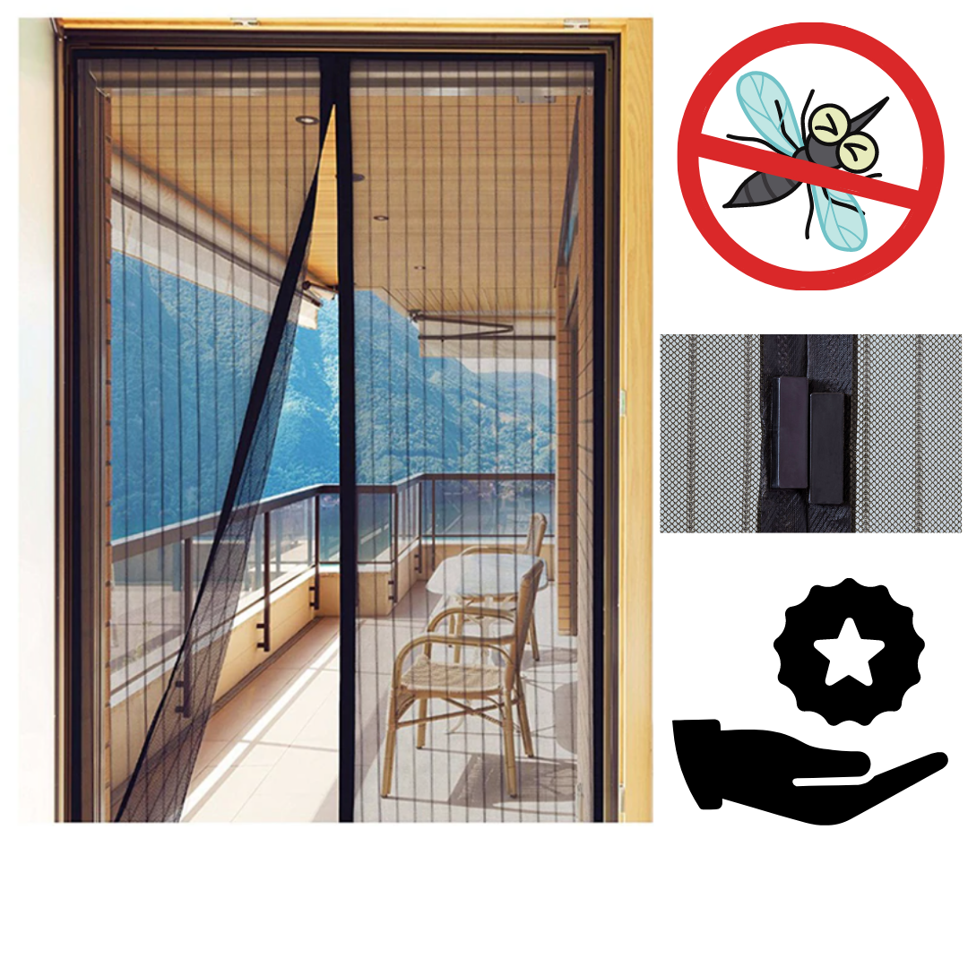 Cortina mosquitera magnetica para puertas