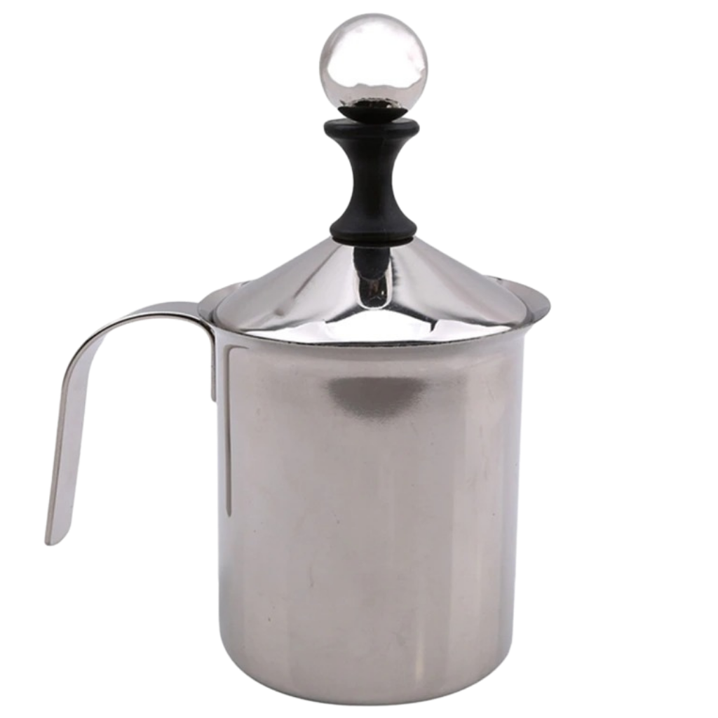 Espumador manual de acero inoxidable 400ml - Ozerty