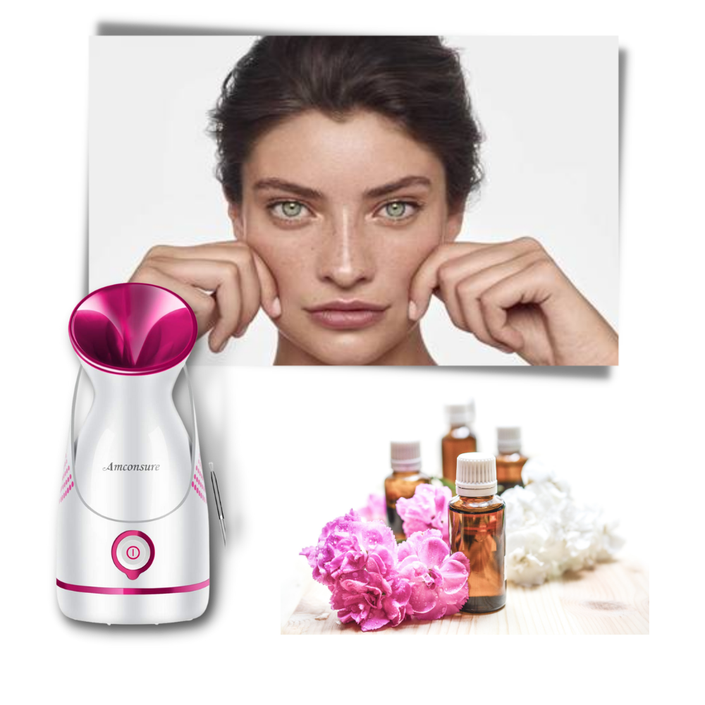 Humidificador facial portátil y sauna - Ozerty