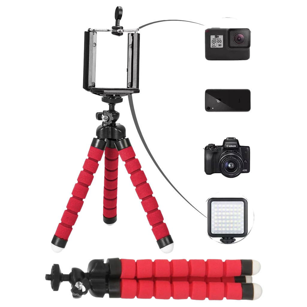 Juego tripié para teléfonos mini flexibles - Ozerty