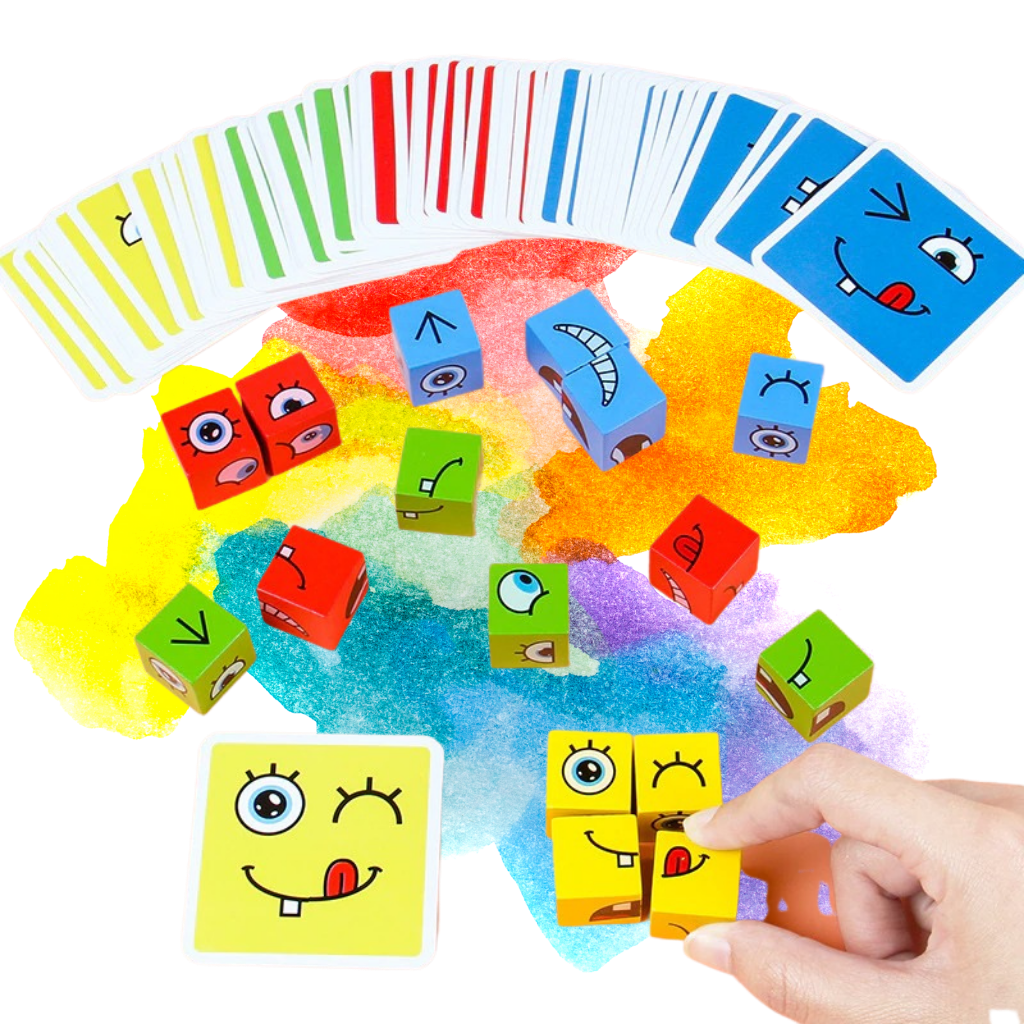 Juego Montessori Magic Cube Emoji - Ozerty