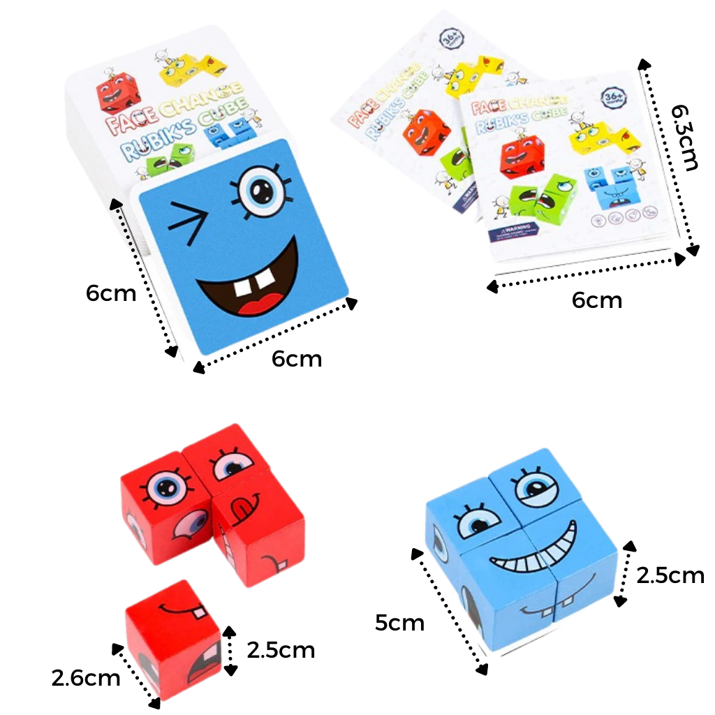 Juego Montessori Magic Cube Emoji - Ozerty
