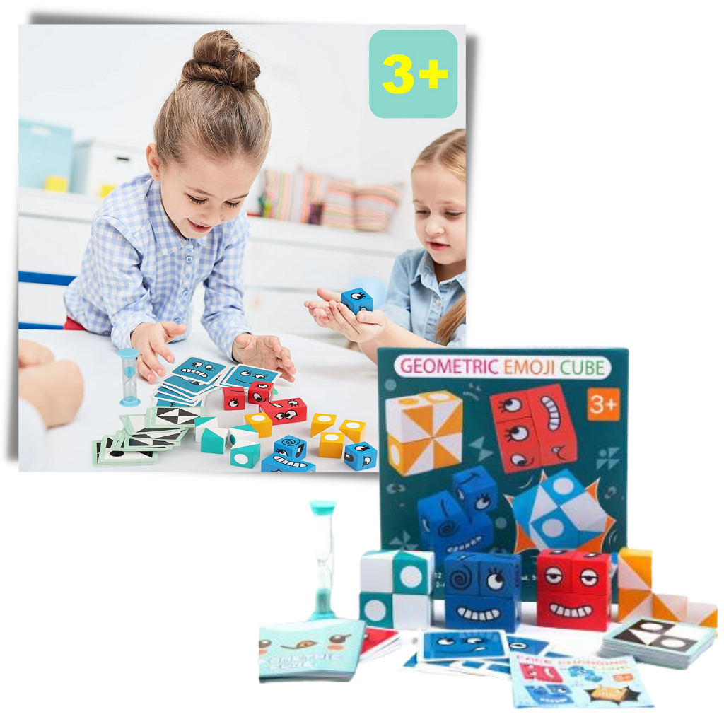 Juego Montessori Magic Cube Emoji - Ozerty