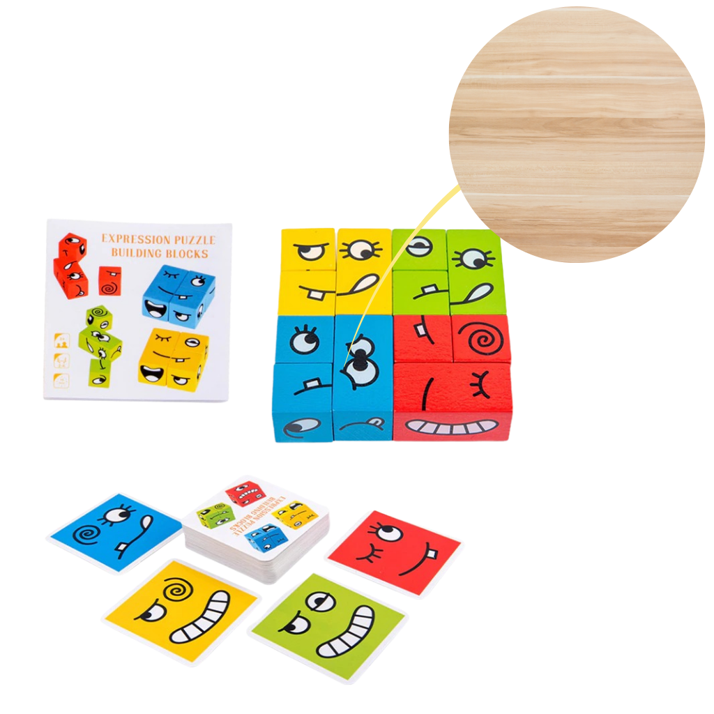 Juego Montessori Magic Cube Emoji - Ozerty