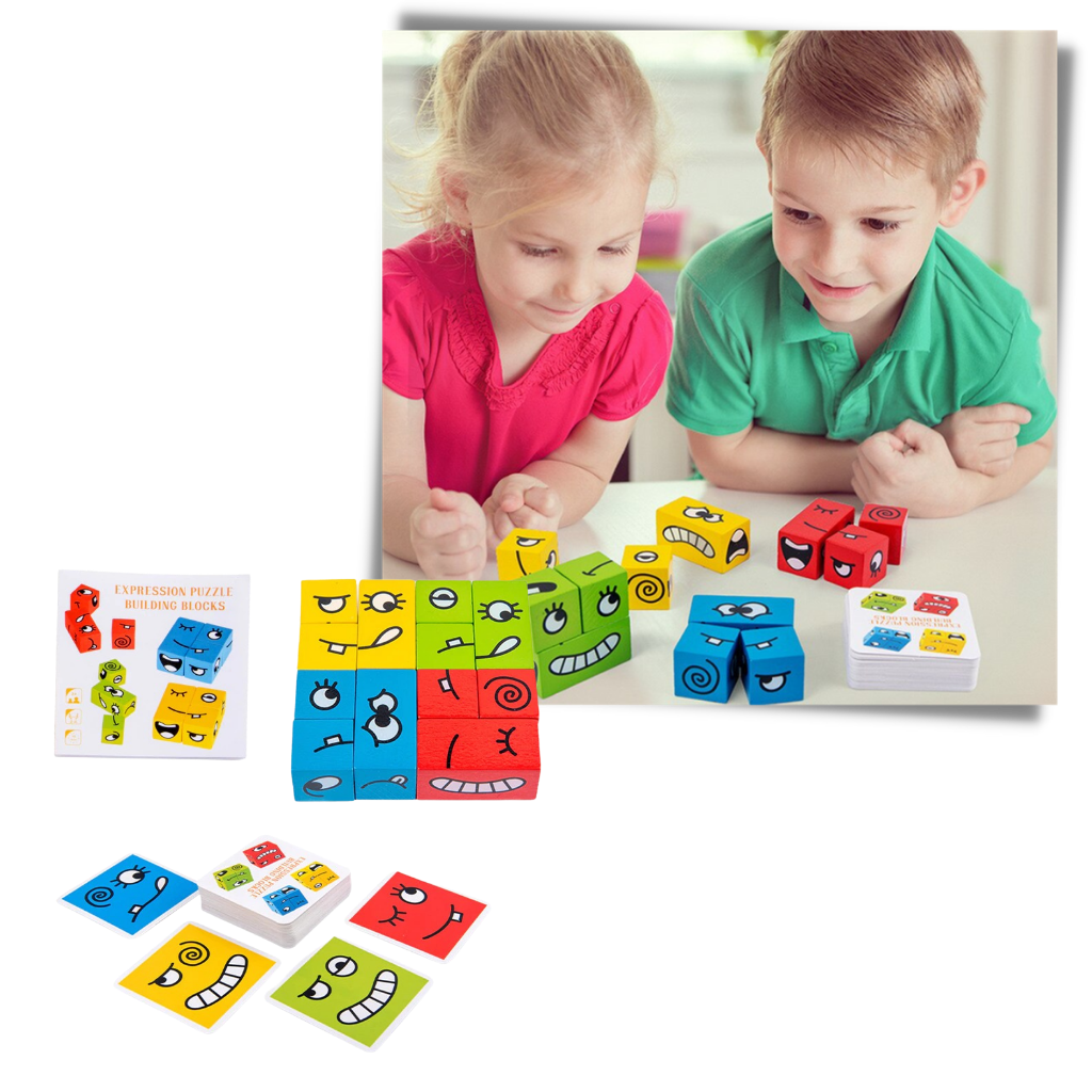 Juego Montessori Magic Cube Emoji - Ozerty