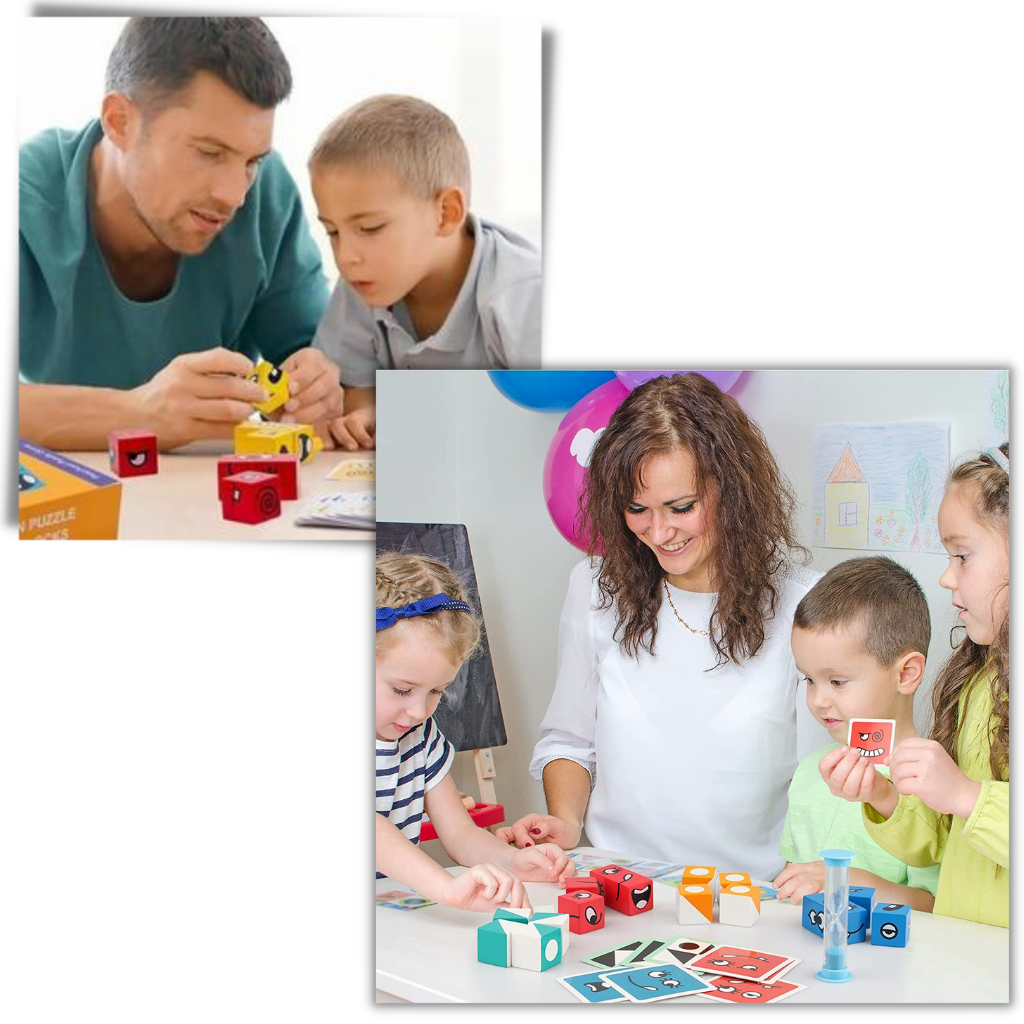 Juego Montessori Magic Cube Emoji - Ozerty
