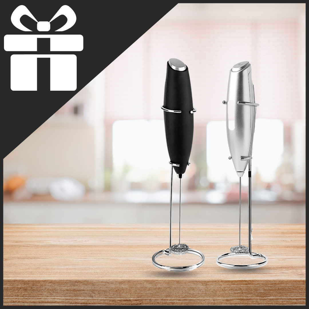 Espumador de leche de mano electrico