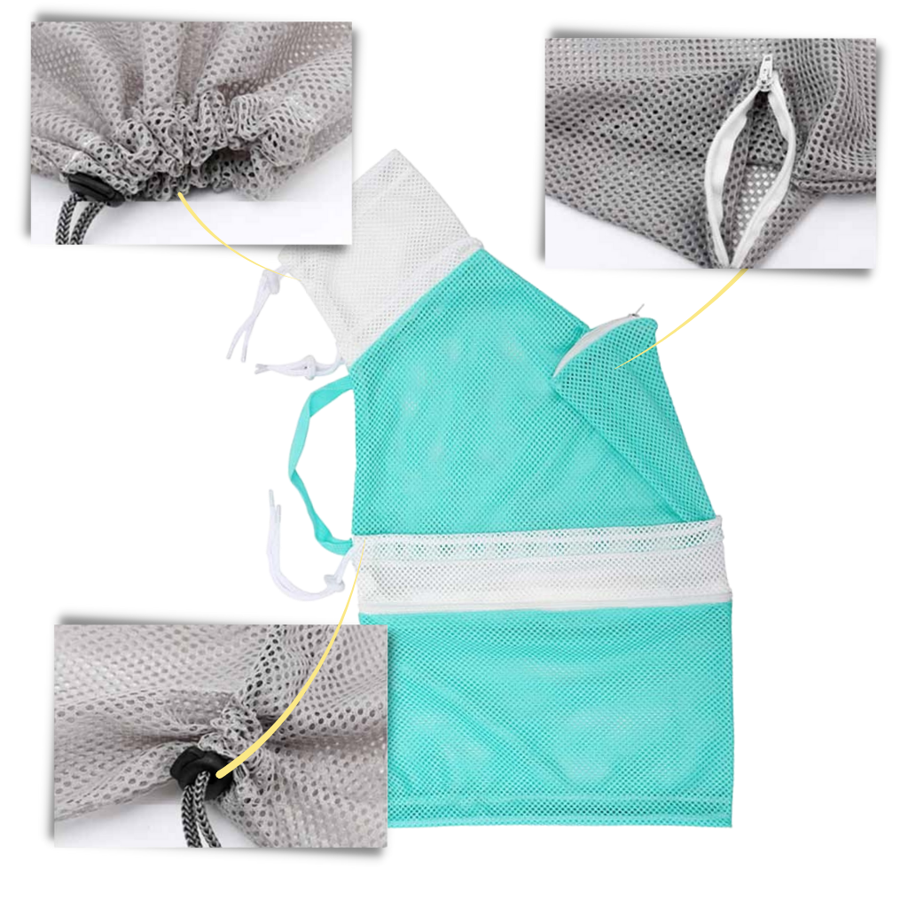 Bolsa de malla multifunción para el aseo de mascotas - Ozerty