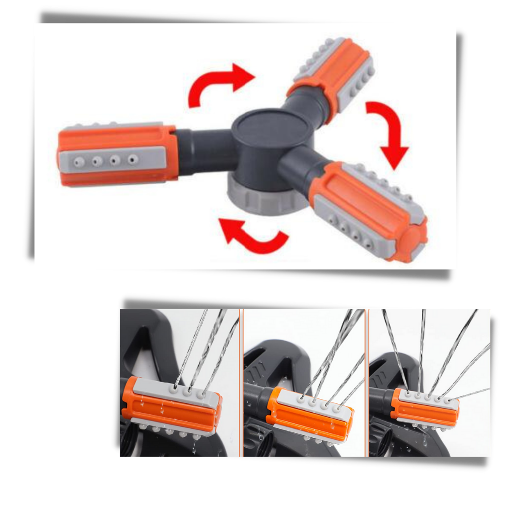 Dispositivo de aspersión de 360° ajustable - Ozerty