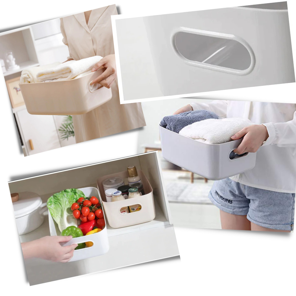 Cesta de plástico multiusos para almacenamiento - Ozerty