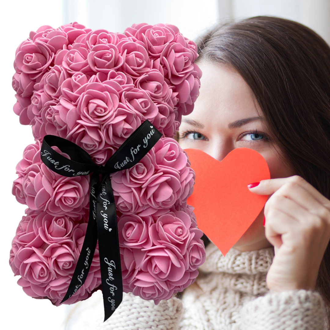 Osito de peluche de rosas - Ozerty