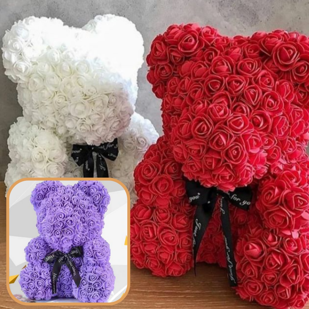 Osito de peluche de rosas - Ozerty