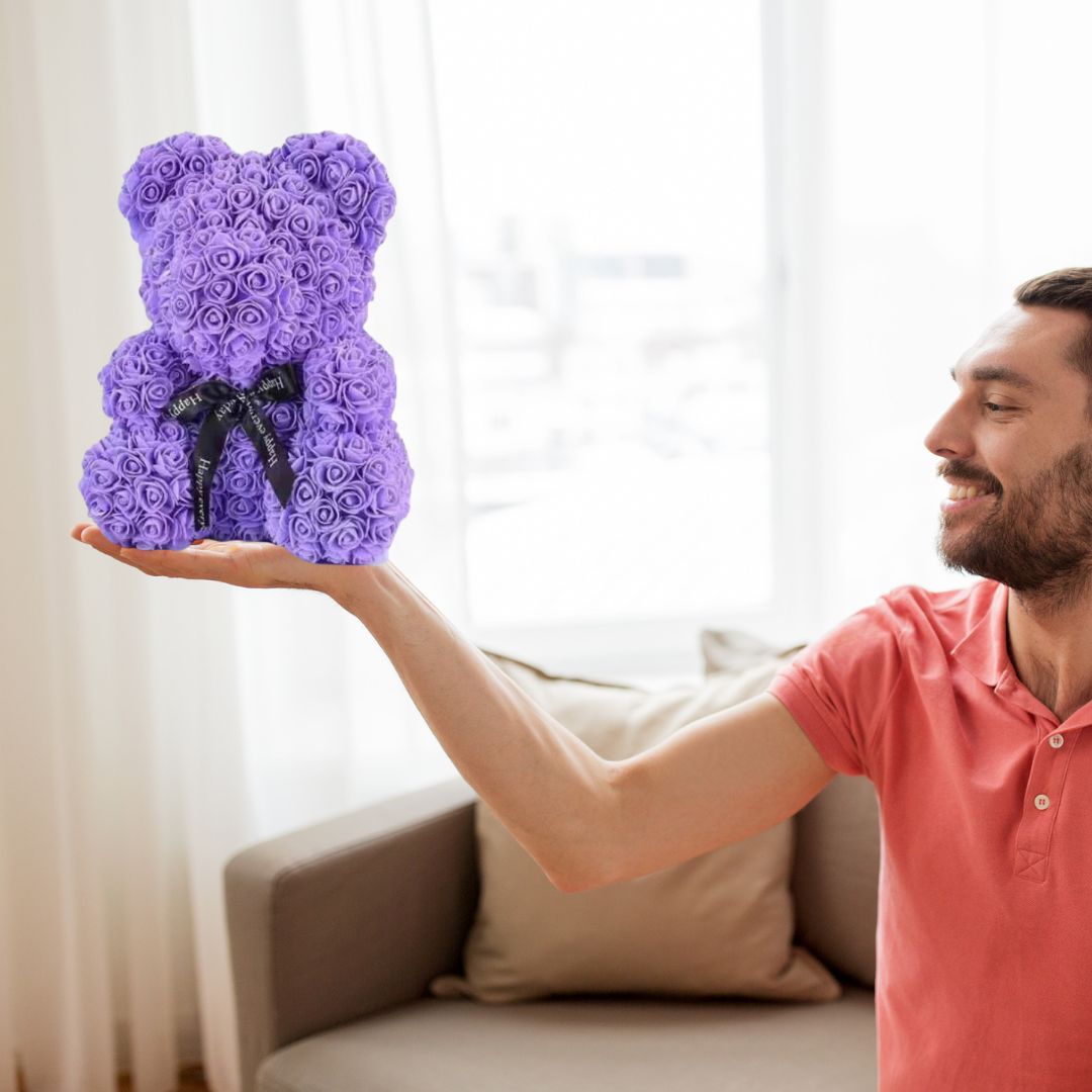 Osito de peluche de rosas - Ozerty