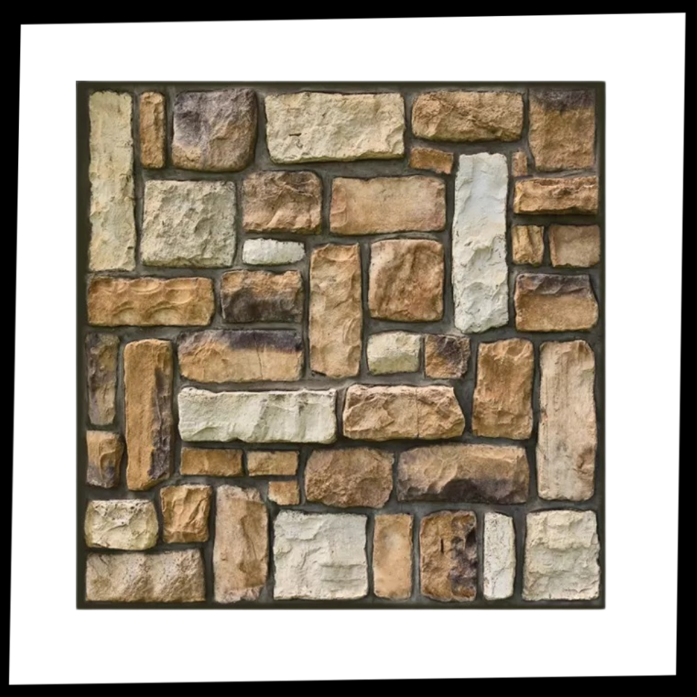 Azulejos de espuma de pared en 3d con adhesivo - Ozerty