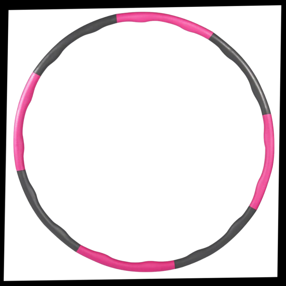 Hula hoop acolchado para fitness ajustable - Ozerty