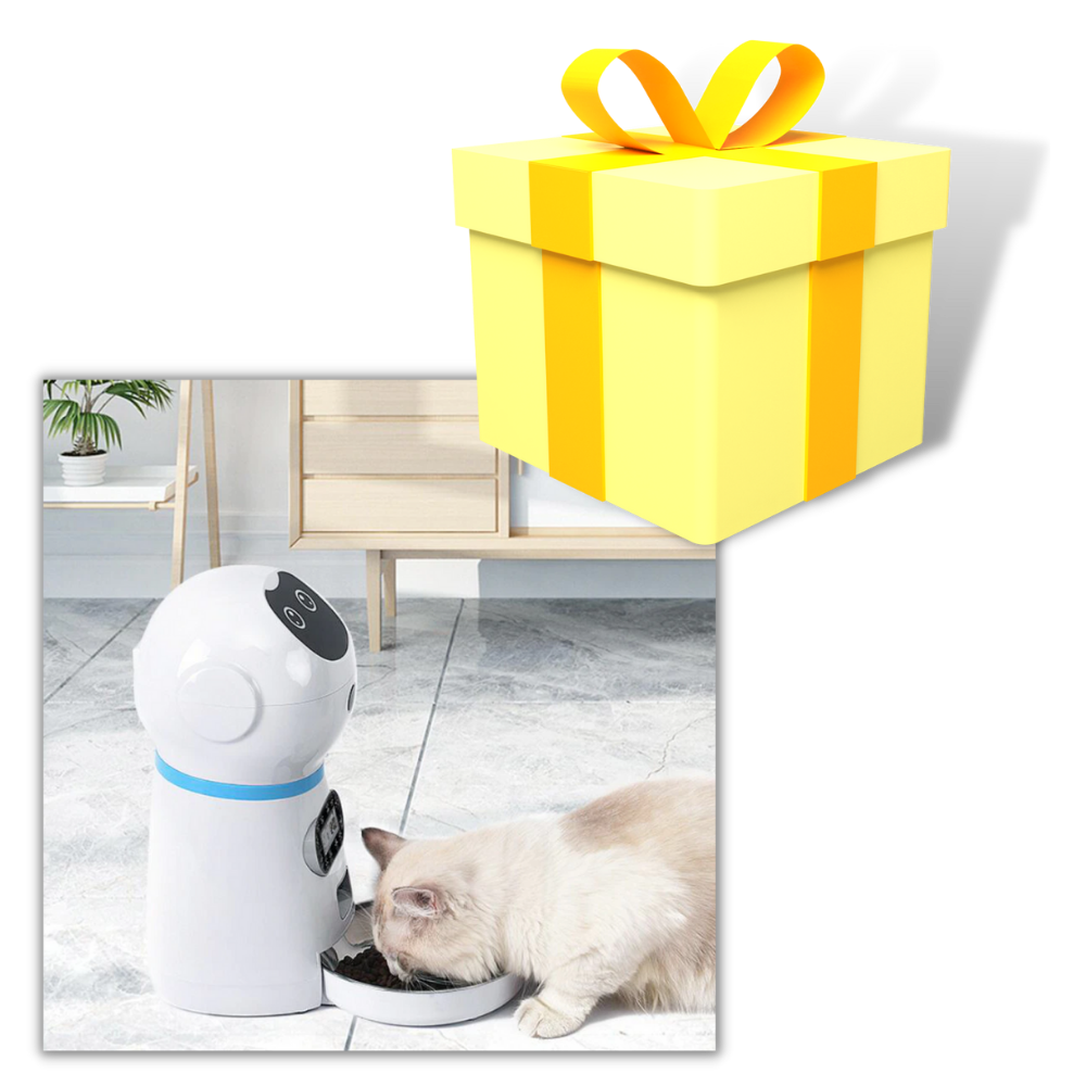 Dispensador automático de comida para mascotas - Ozerty