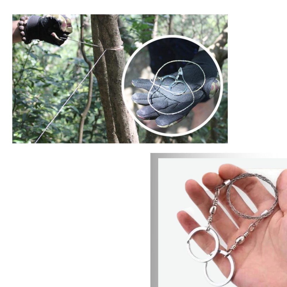 Sierra de hilo de acero portátil - Ozerty