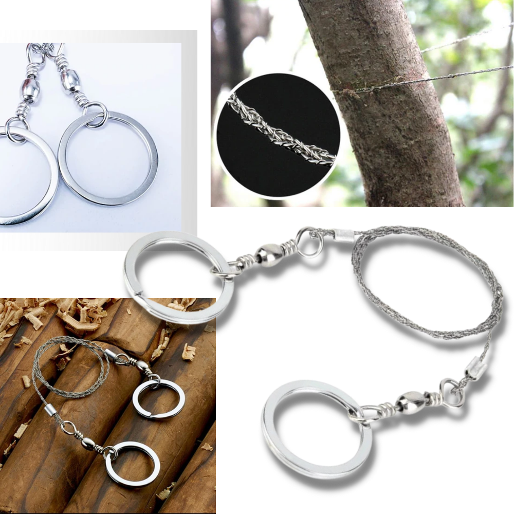 Sierra de hilo de acero portátil - Ozerty