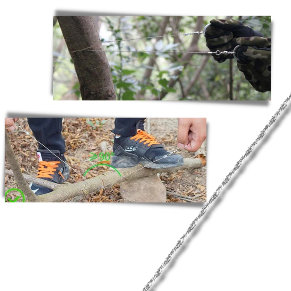 Sierra de hilo de acero portátil - Ozerty