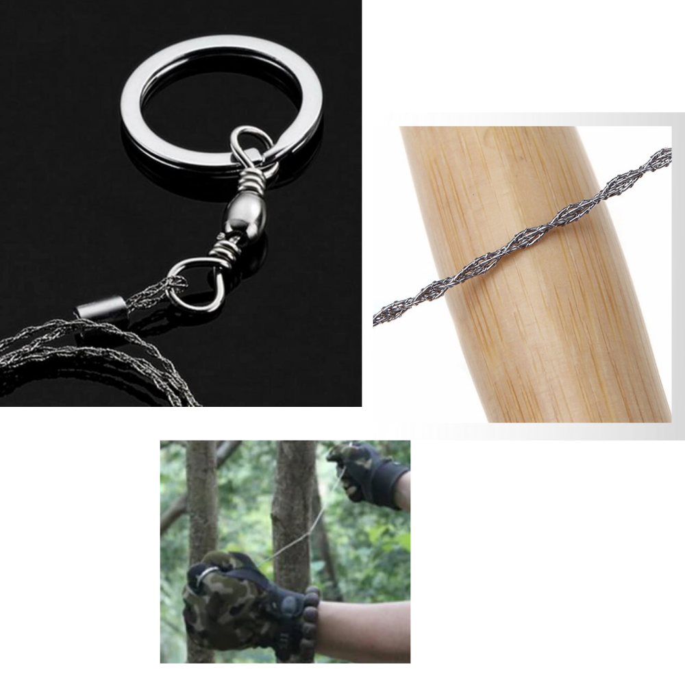 Sierra de hilo de acero portátil - Ozerty