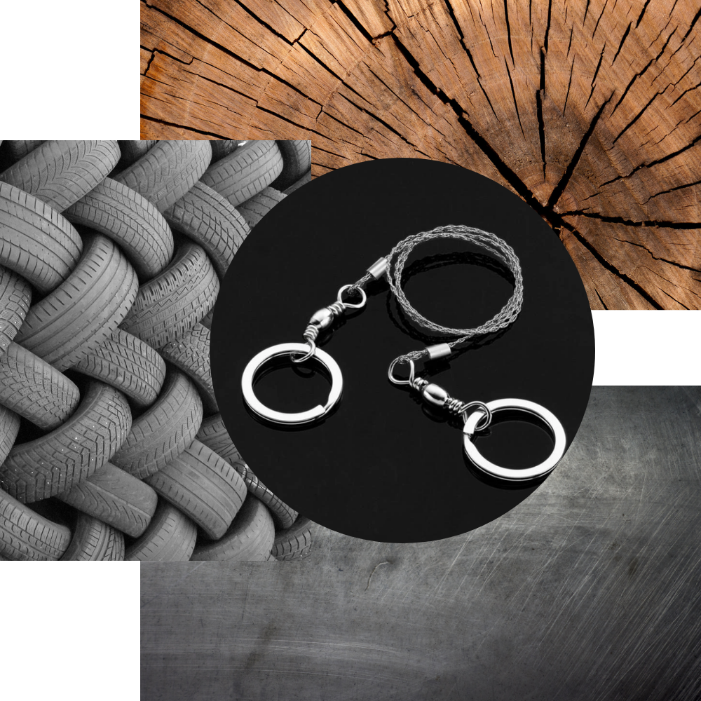 Sierra de hilo de acero portátil - Ozerty