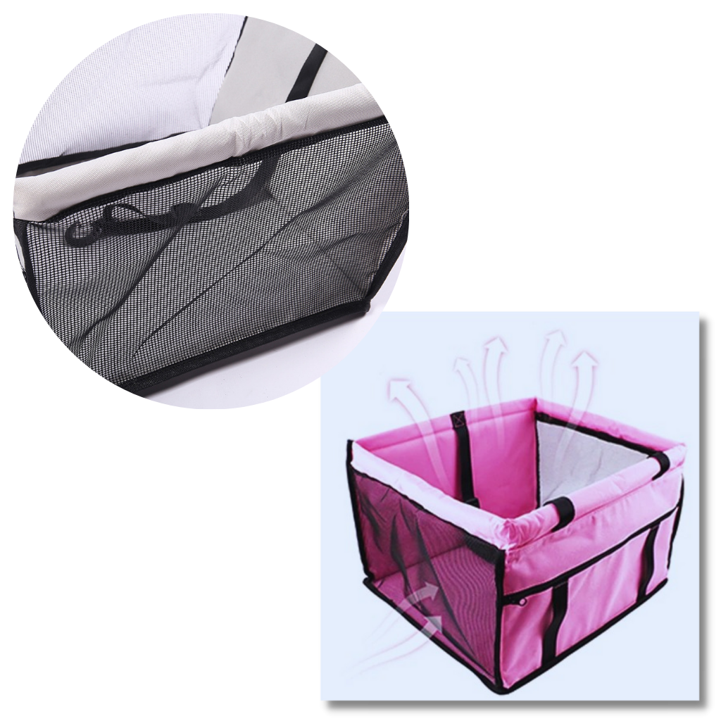 Asiento ajustable para el transporte de mascotas en el coche - Ozerty