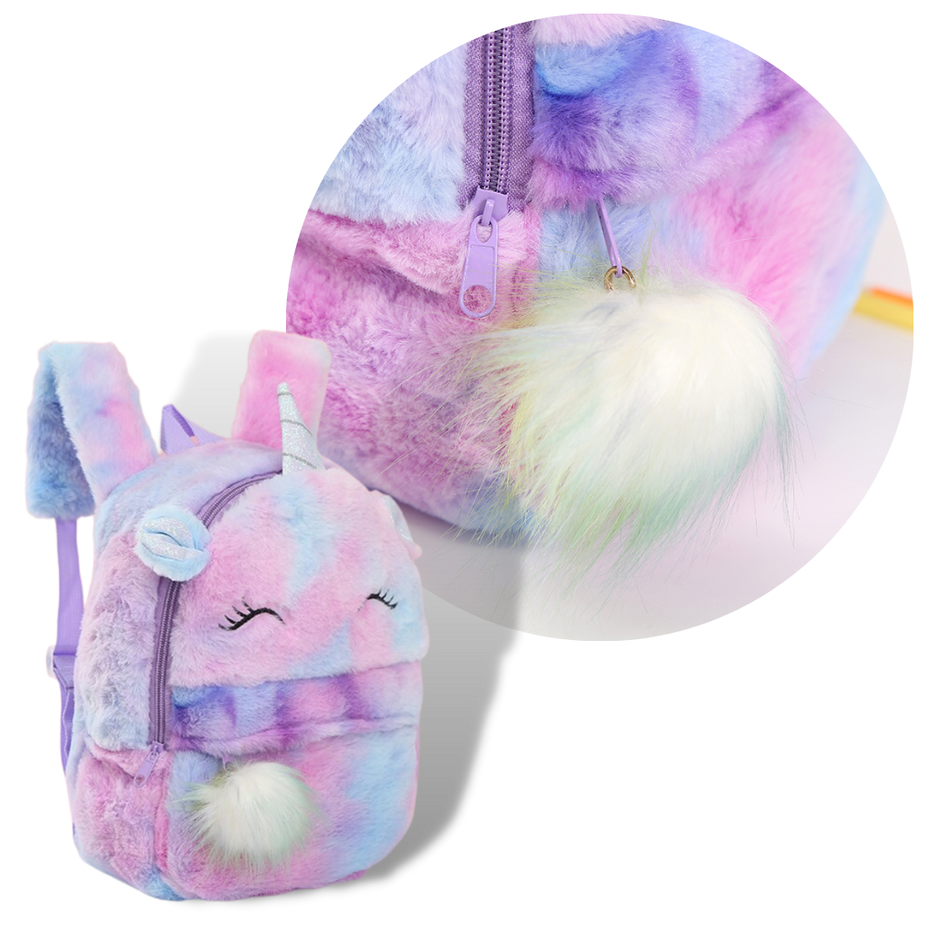 Mochila Unicornio de peluche para niña - Ozerty