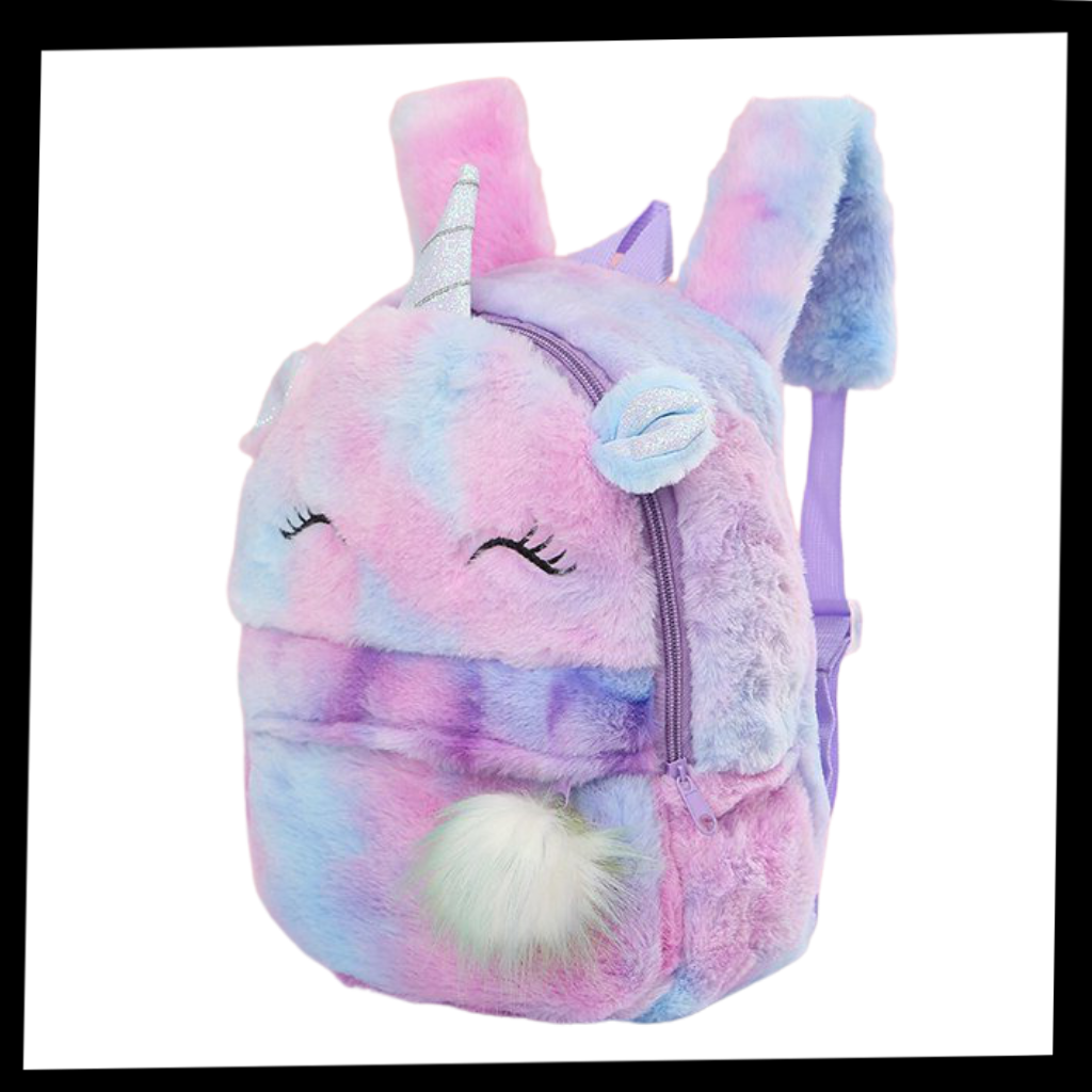 Mochila Unicornio de peluche para niña - Ozerty