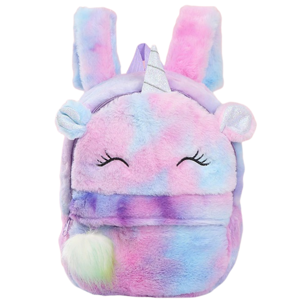 Mochila Unicornio de peluche para niña - Ozerty