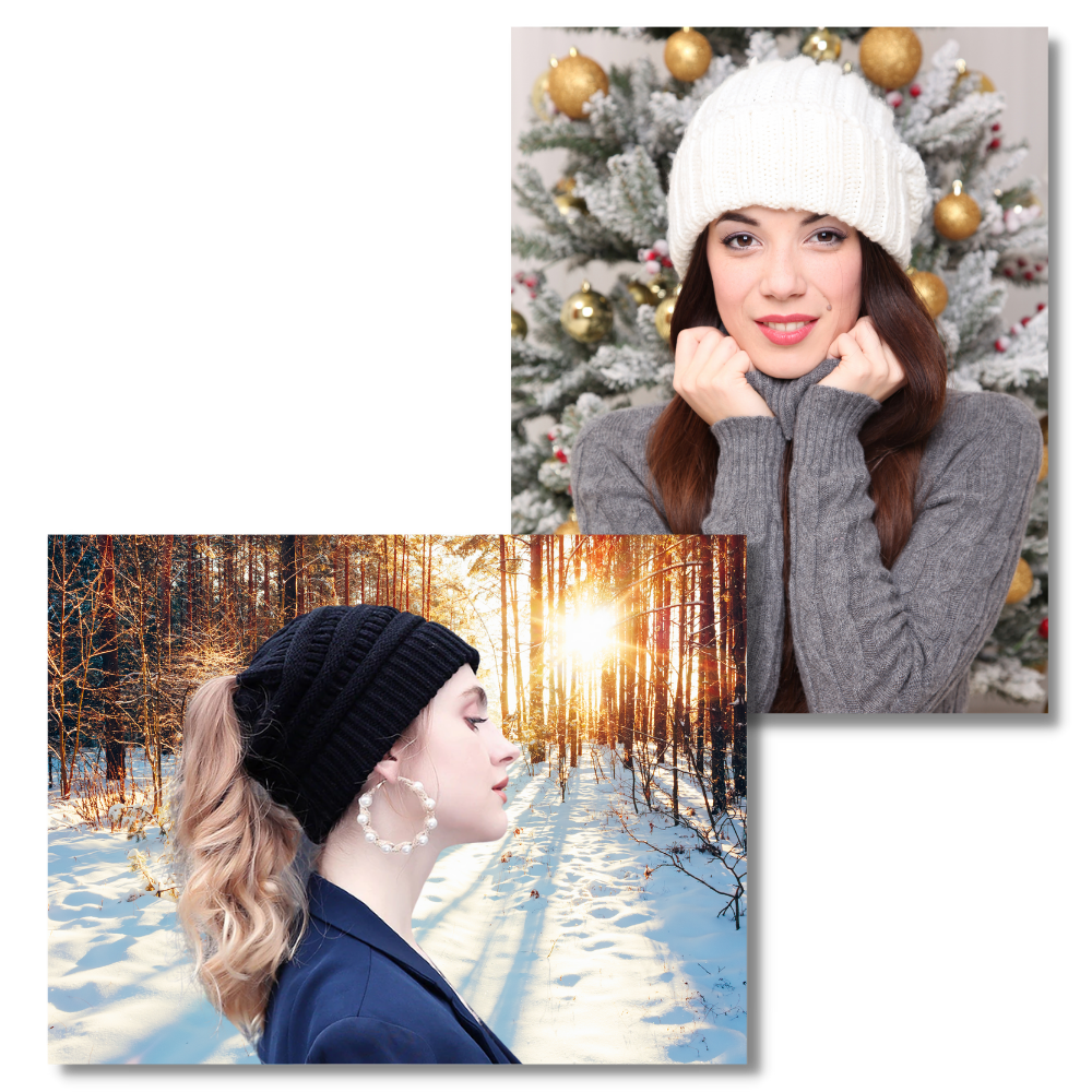 Gorro para cola de caballo y moño desordenado - Ozerty