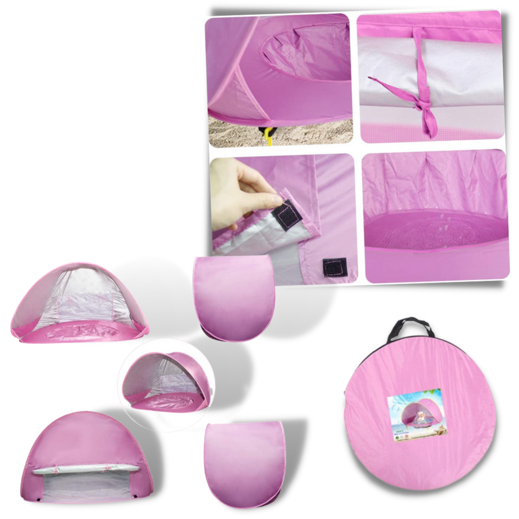 Carpa portátil para bebés con minipiscina - Ozerty