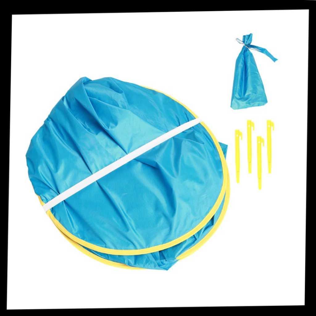 Carpa portátil para bebés con minipiscina - Ozerty