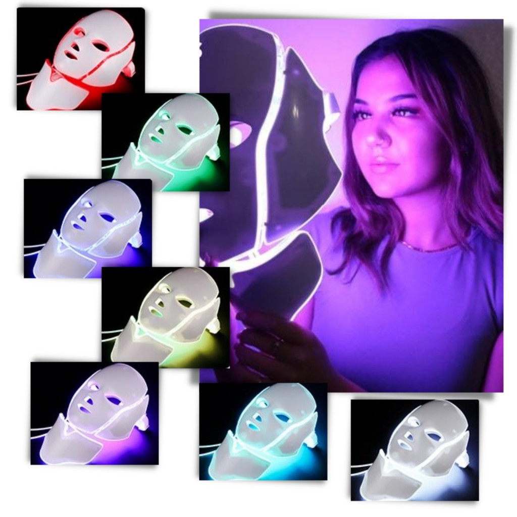 Mascarilla profesional de fototerapia con LEDs - Ozerty