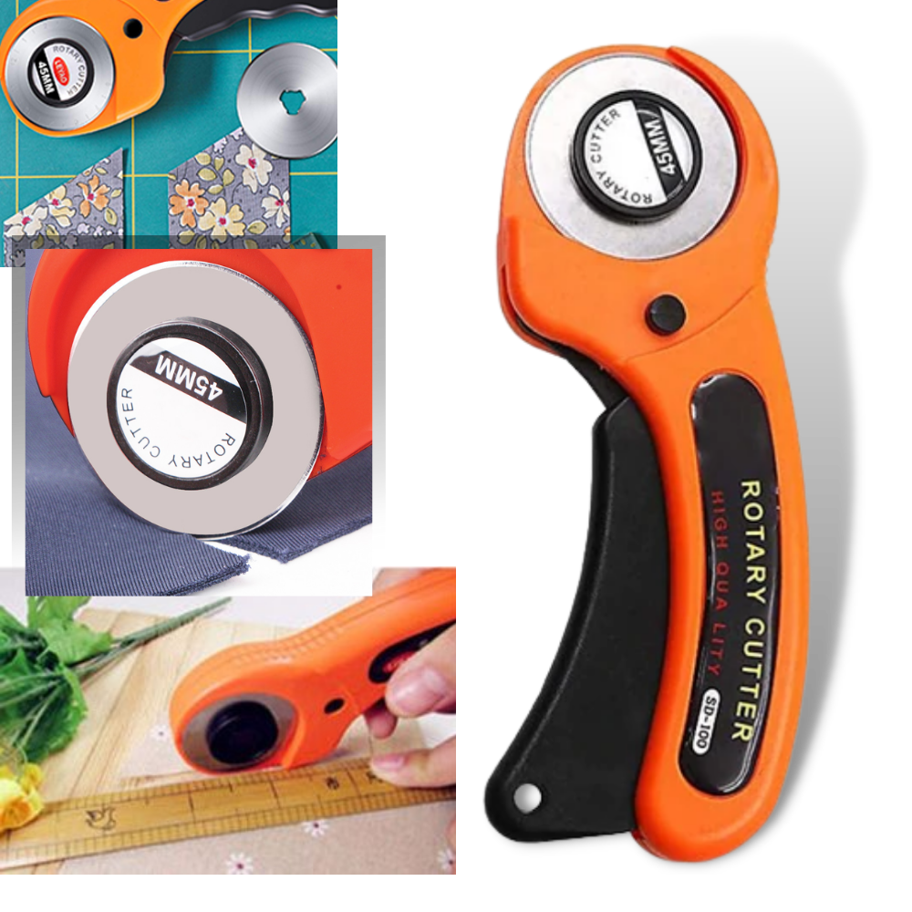 Cortadora de rodillos de tela con cinco cuchillas de 45 mm - Ozerty