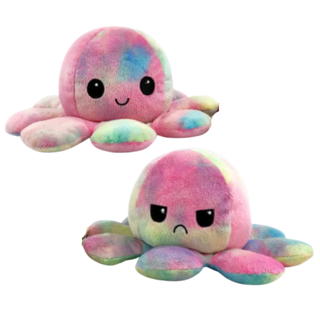 Mini pulpo reversible de peluche
