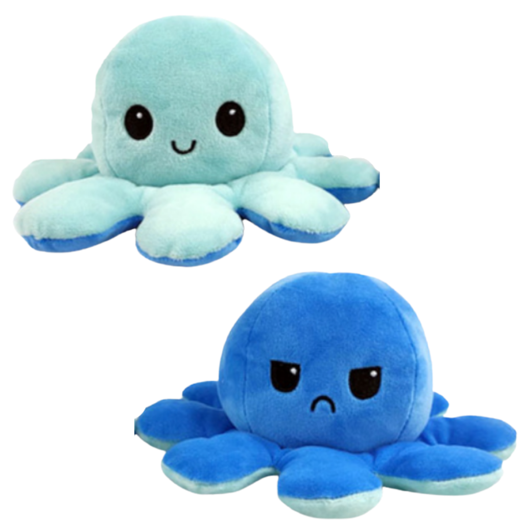 Mini pulpo reversible de peluche