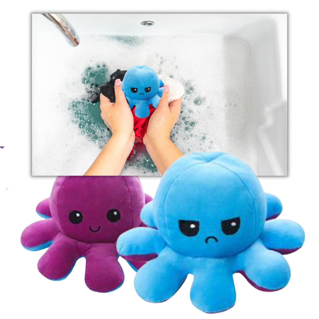 Mini pulpo reversible de peluche - Ozerty