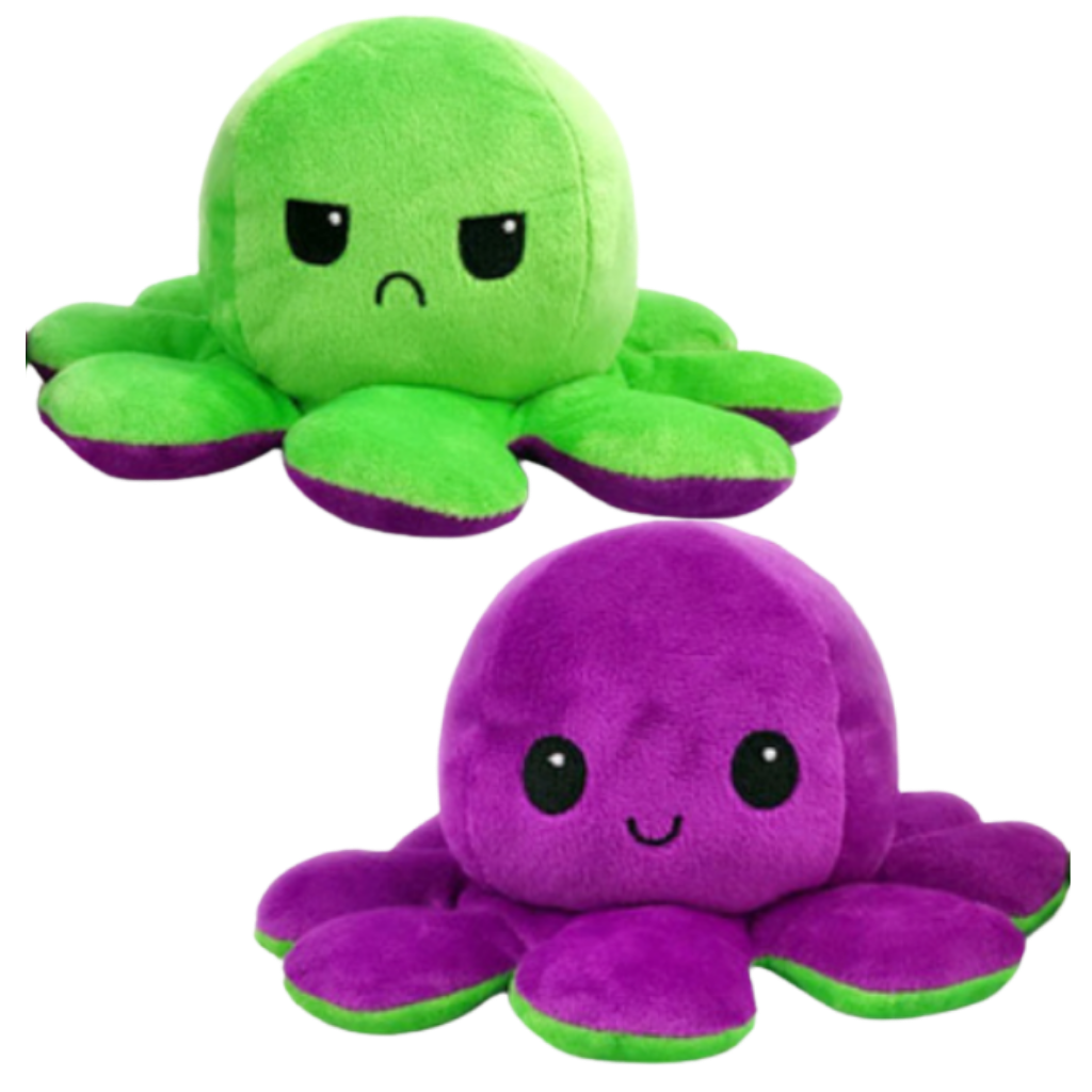 Mini pulpo reversible de peluche