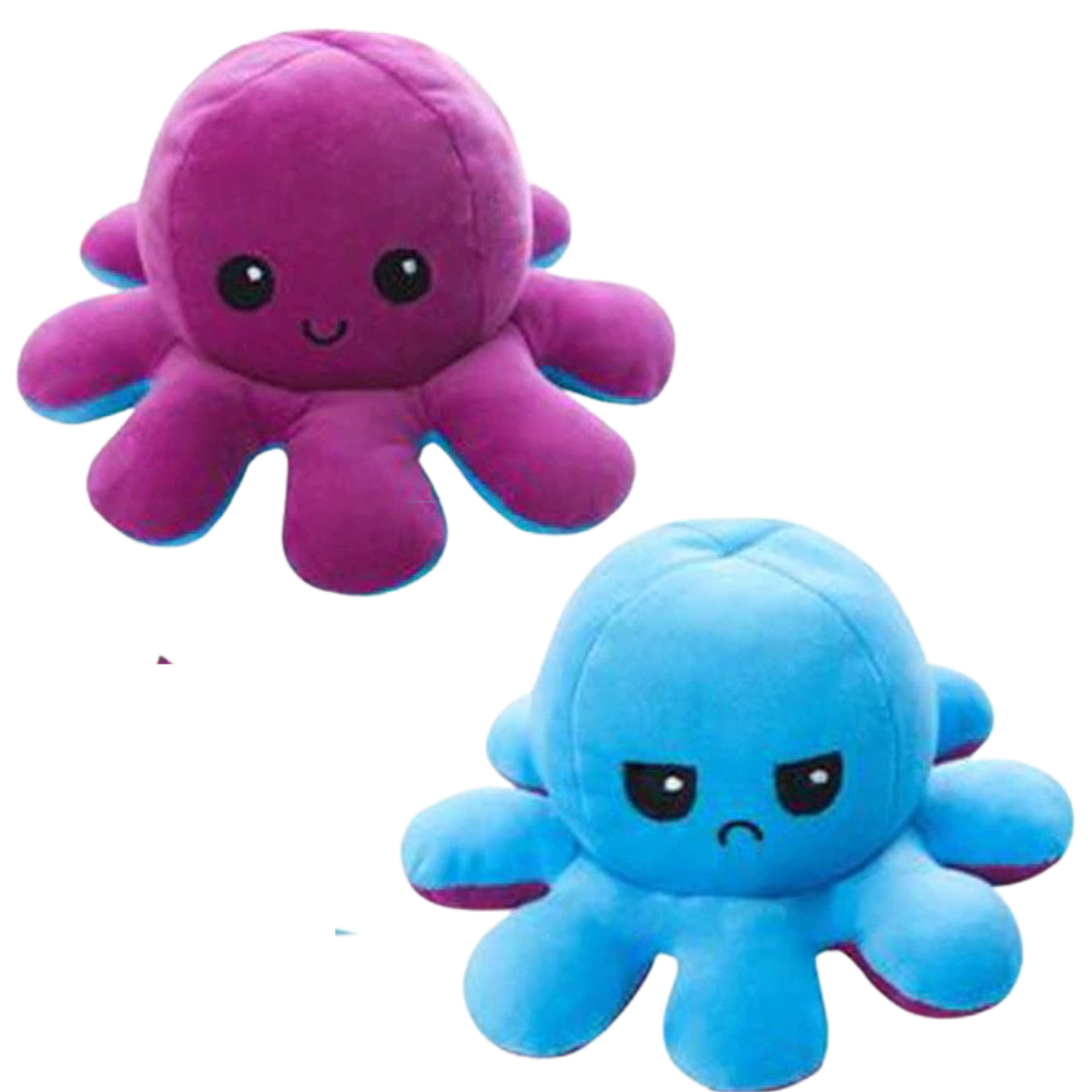 Mini pulpo reversible de peluche