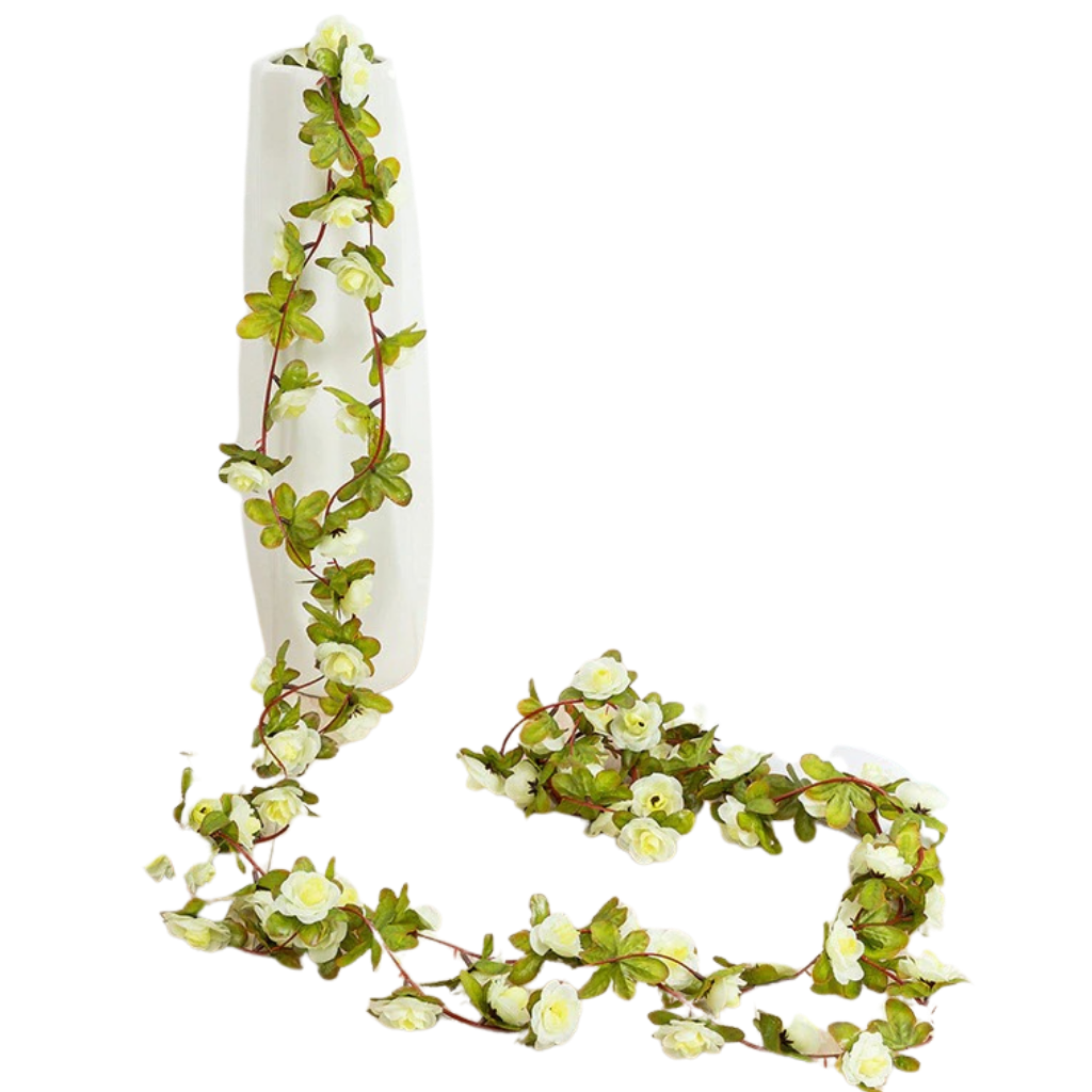 Guirnalda de rosas artificiales