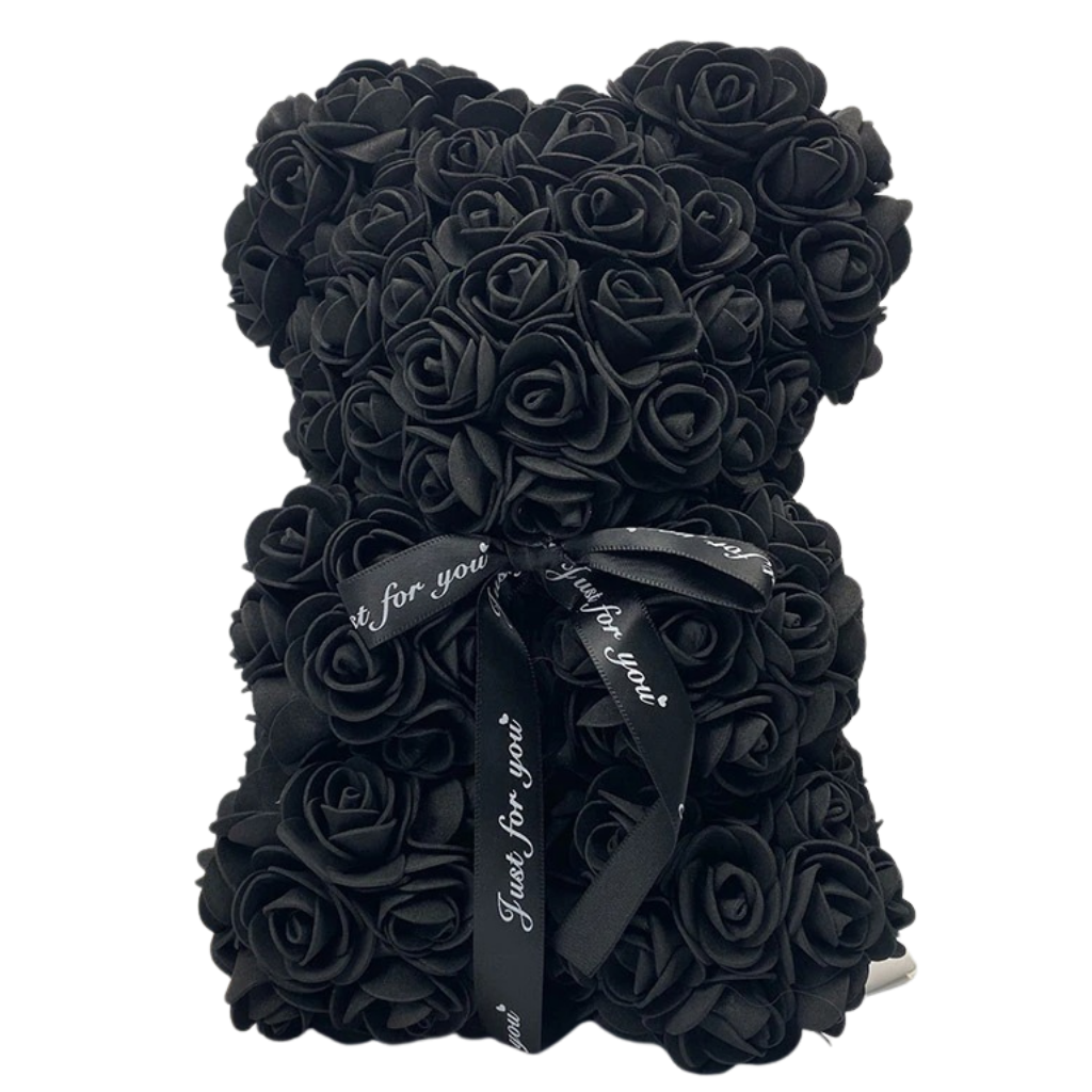 Osito de peluche de rosas