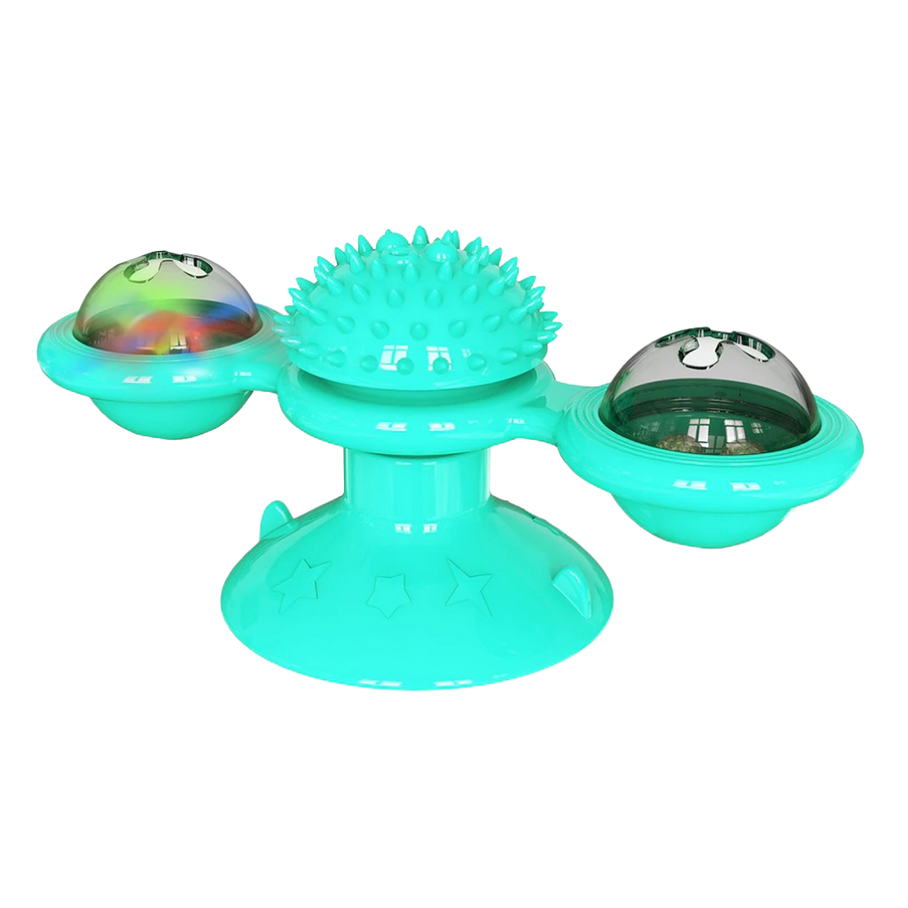 Juguete giratorio para gatos con cepillo - Ozerty