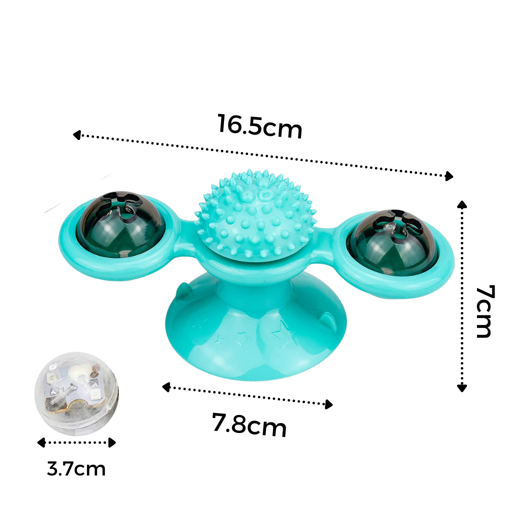 Juguete giratorio para gatos con cepillo - Ozerty