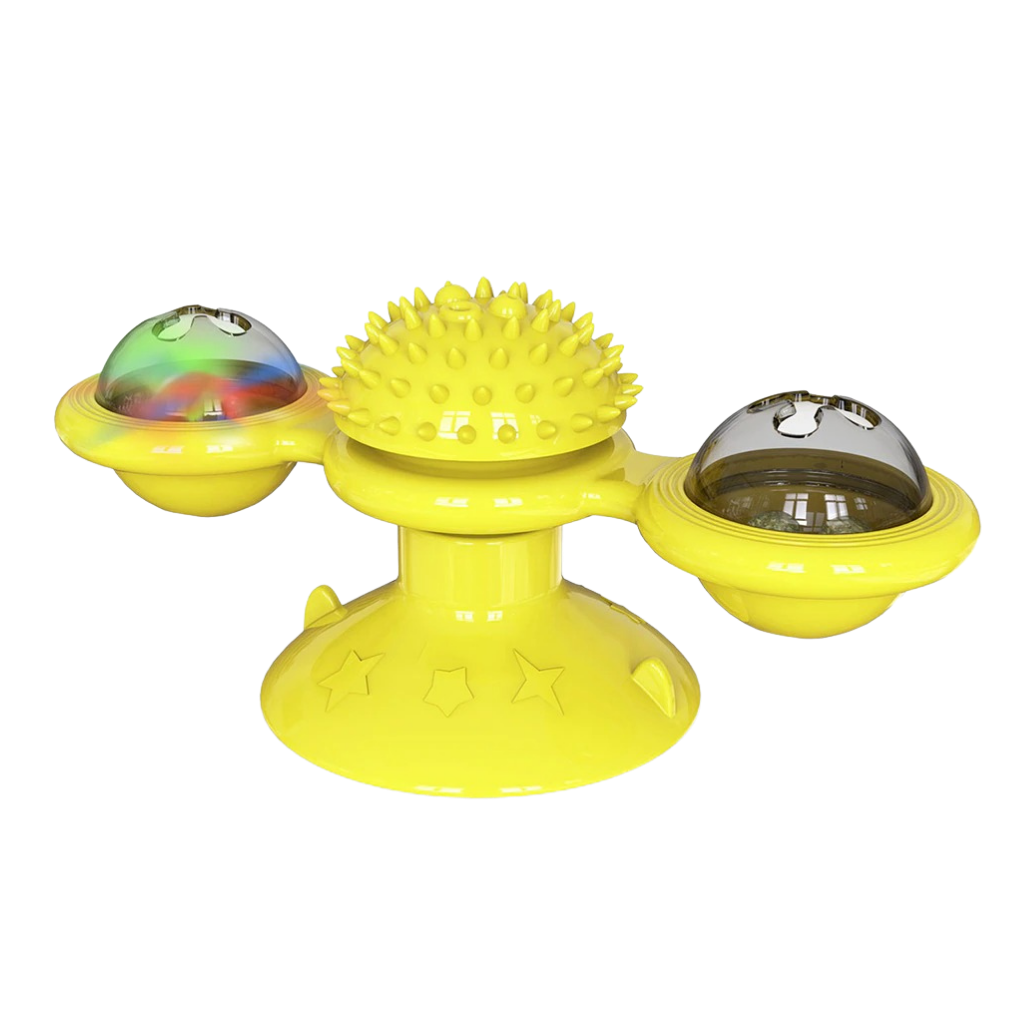 Juguete giratorio para gatos con cepillo - Ozerty