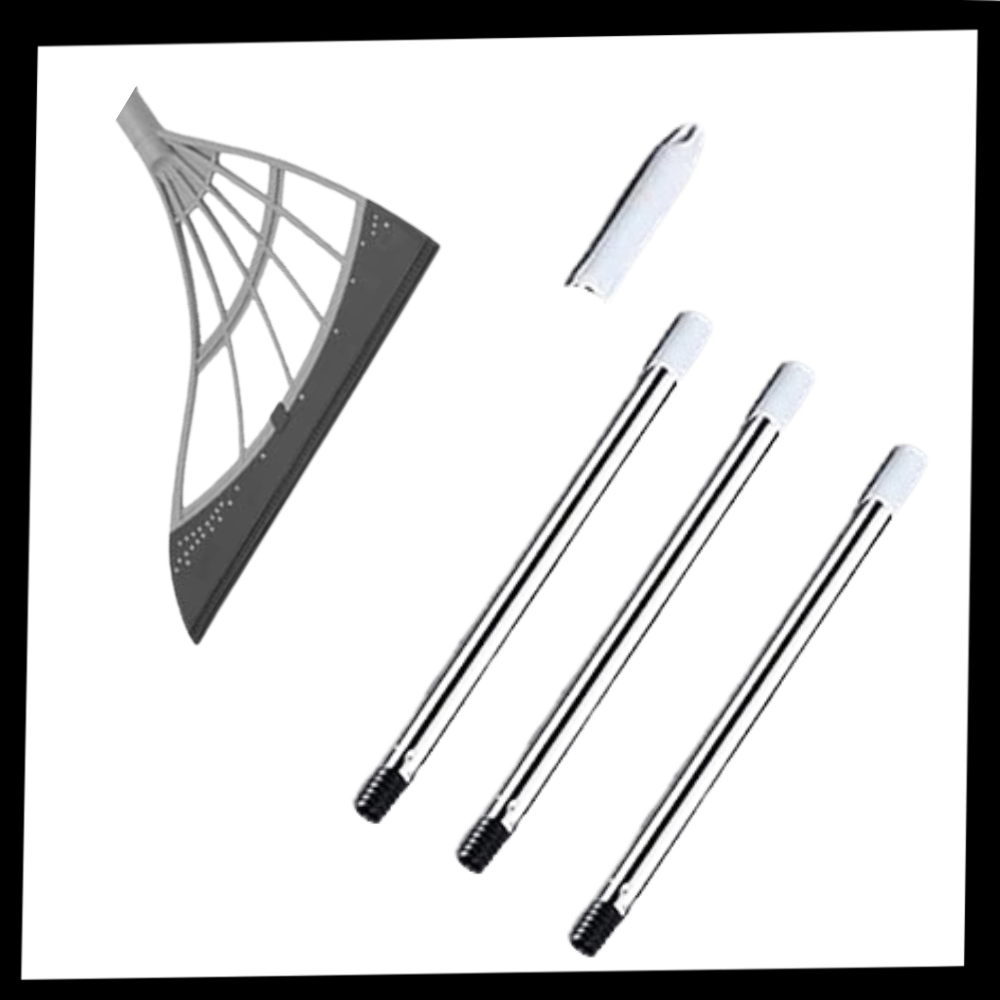 Escoba de goma telescópica