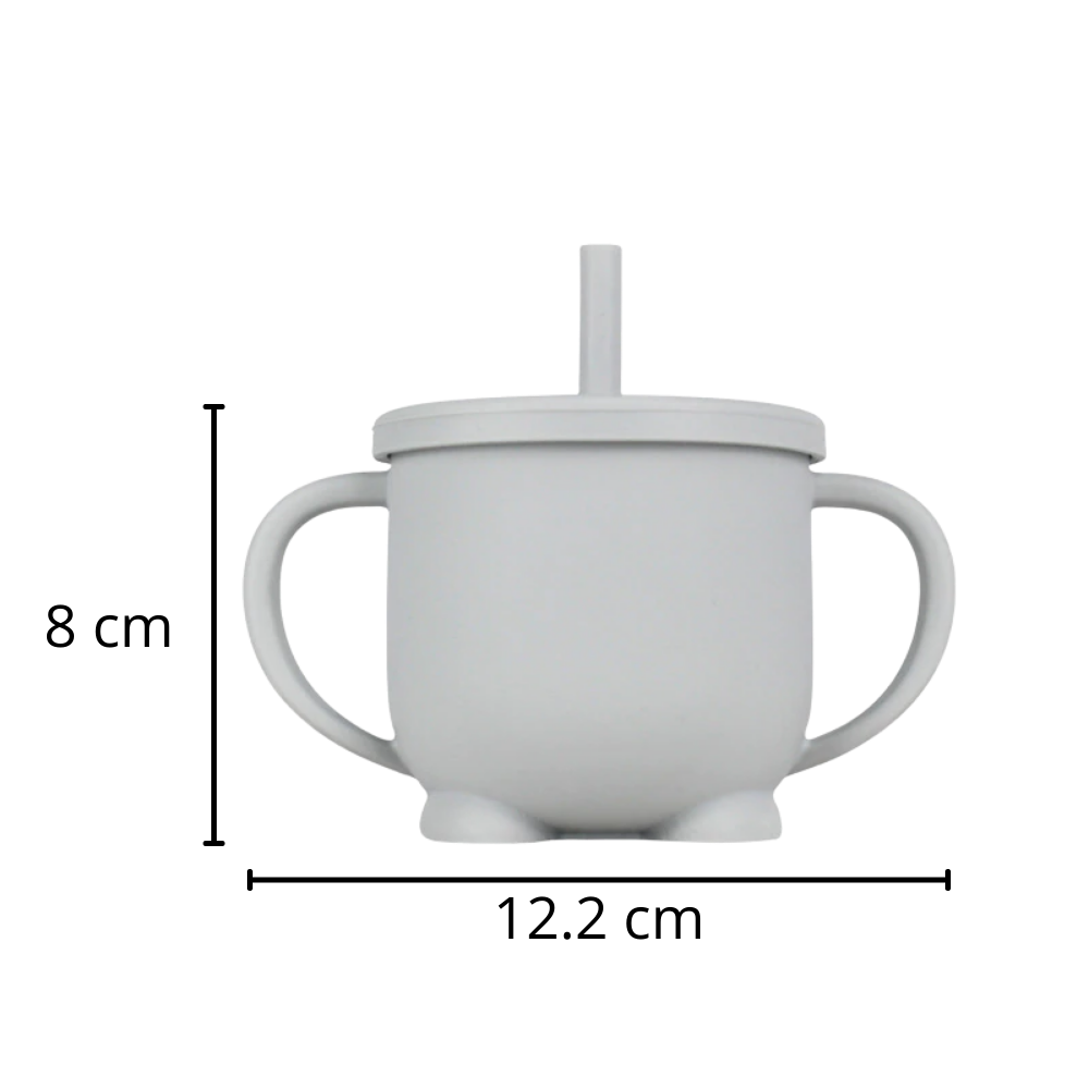 Vaso de silicona para bebés con pajilla - Ozerty