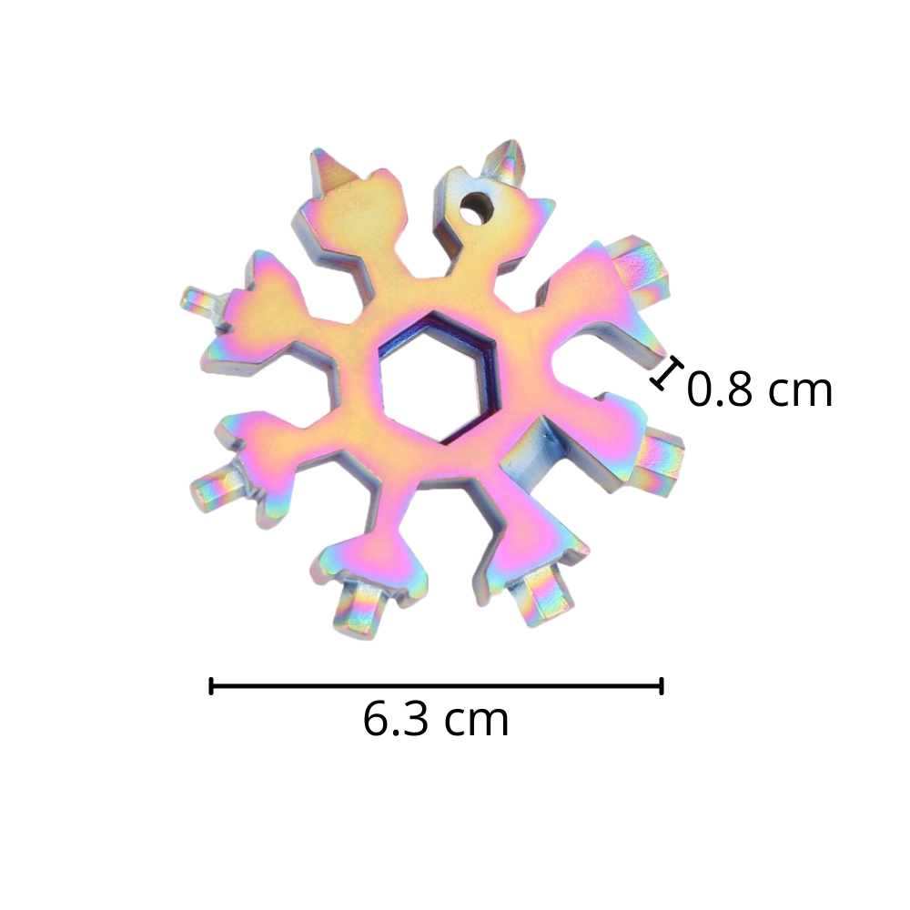 Multiherramienta 18 en 1 de acero inoxidable copo de nieve - Ozerty