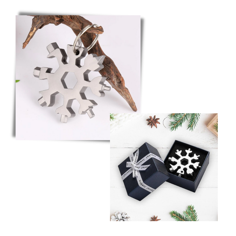 Multiherramienta 18 en 1 de acero inoxidable copo de nieve - Ozerty